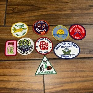 Lot‎ of 9 Vintage 1970s -  Girl Scout Badges and Patches